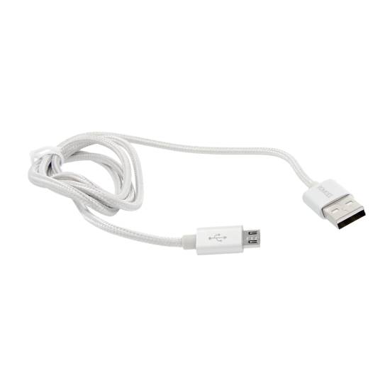 Kabel ROMOSS micro USB (ładowanie komunikacja) - silver / srebrny