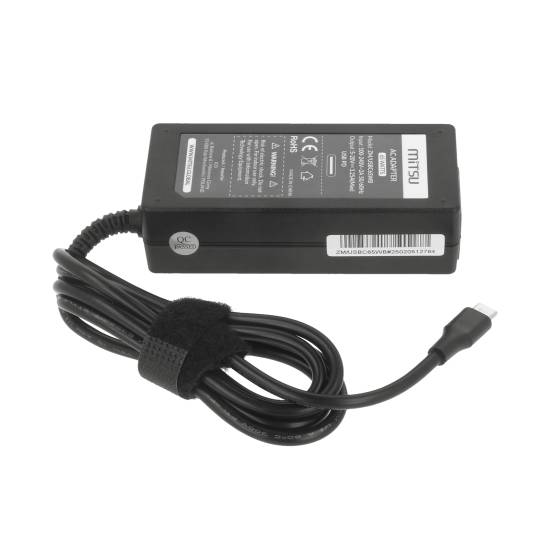 Zasilacz Mitsu 65W USB type C USB-C (black)