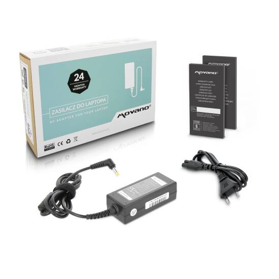 Zasilacz Movano 19v 2.37a (5.5x2.5) 45W do Toshiba Asus