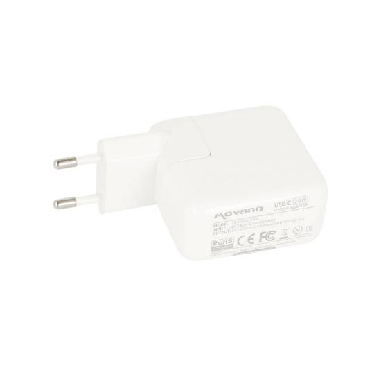 Zasilacz Movano 29W USB type C USB-C (white)