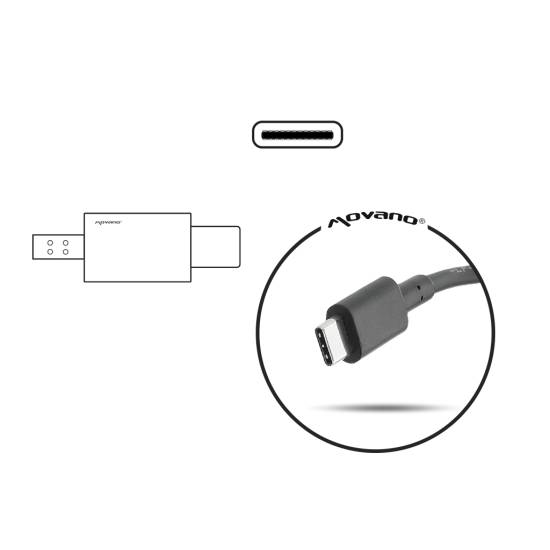 Zasilacz Movano 90W USB type C USB-C (black)