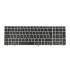 Klawiatura laptopa do HP EliteBook 8560P 8570P srebrna (trackpoint)