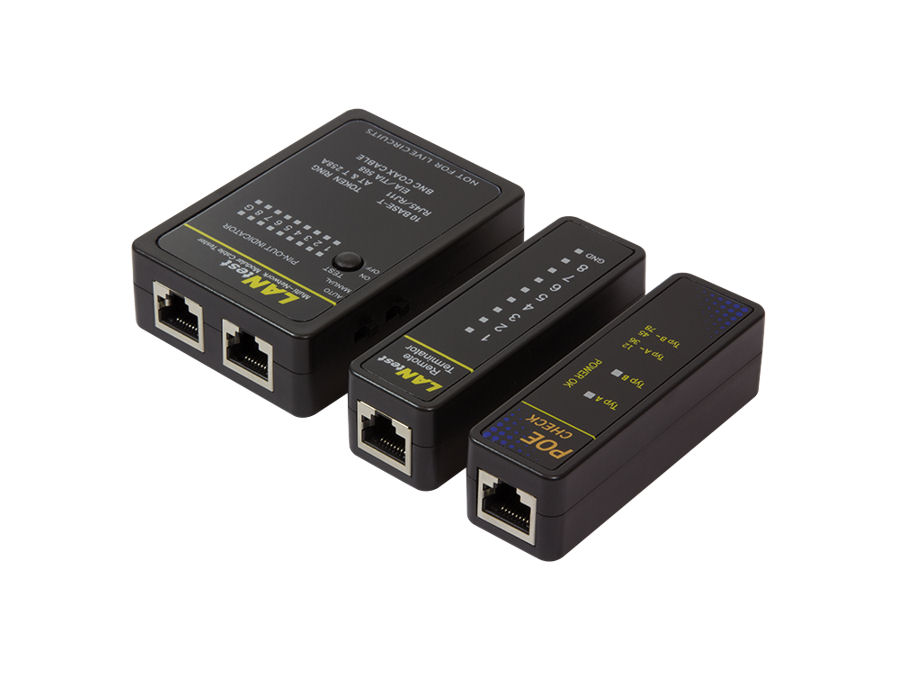 Tester Do Kabli Sieciowych Sieci RJ45 RJ11 LED ISO TRADE - Iso