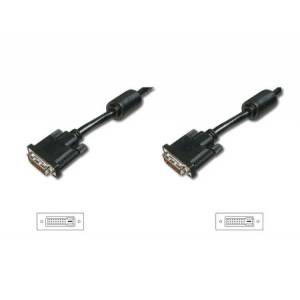 Kabel DVI-D DualLink 24+1 M/M czarny 10m AK-320101-100-S