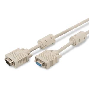 Kabel SVGA D-SUB 15 M/Ż 2x ferryt 1,8m