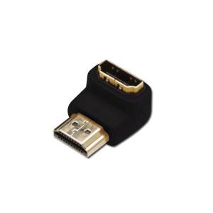 Adapter kątowy HDMI M -> HDMI Ż AK-330502-000-S