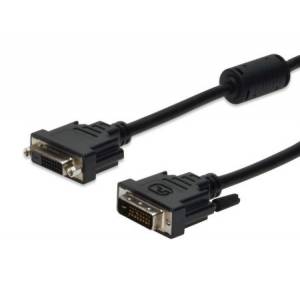 Kabel DVI-D DualLink 24+1 M/Ż czarny 10m Assmann AK-320200-100-S