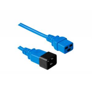 Kabel zasilania C19 - C20 1,2m niebieski AK5093