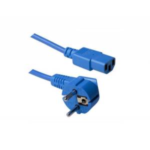 Kabel zasilania C13 - Schuko 1,2m niebieski AK5133