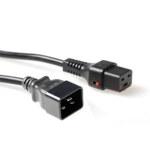 Kabel zasilania serwerowy złącza C19 - C20 1,0m IEC lock AK5044