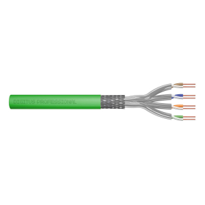 Kabel instalacyjny kat.8.2 S/FTP Dca AWG 22/1 LSOH 500m zielony Digitus DK-1843-VH-5