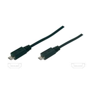 Kabel USB 2.0 B micro - B micro 5,0m Digitus AK-300111-050-S