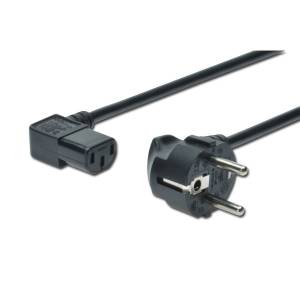 Kabel zasilania C13 kątowe - Schuko kątowe 1,8m Digitus AK-440102-018-S