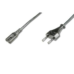 Kabel zasilania C7 - Euro CEE 7/16 1,8m Digitus AK-440104-018-S