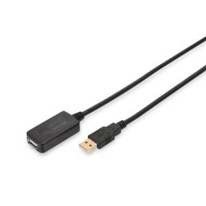 Kabel USB 2.0 A-A przedłużacz 5m aktywny Digitus DA-70130