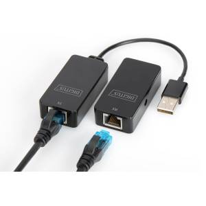 Kabel USB 2.0 A-A przedłużacz UTP 50m Digitus DA-70141