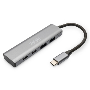 Hub USB-C -> USB-A x2 USB-C x2 10Gbps Digitus DA-70245
