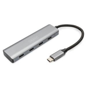 Hub USB-C -> USB Typ-C x4 5Gbps Digitus DA-70246