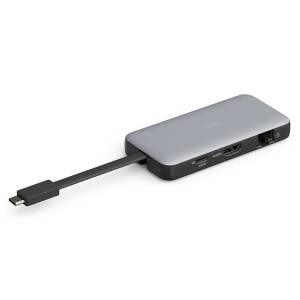 Stacja dokująca USBC 7-portów HDMI 4K RJ45 USB 3.2 x2 USBC PD 100W czytnik kart Digitus DA-70916
