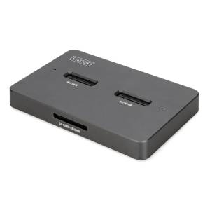 Stacja dokująca USB-C dyski 2x M.2 NVMe + czytnik kart SD Digitus DA-71546-1