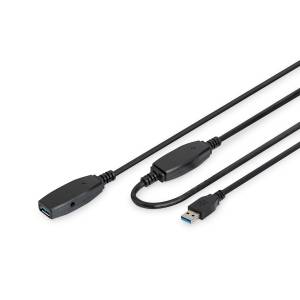Kabel USB 3.0 A-A przedłużacz 15m aktywny Digitus DA-73106