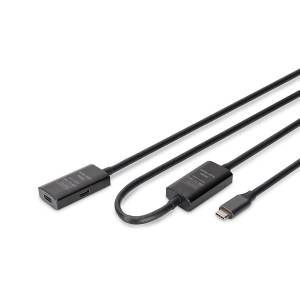 Kabel USB 3.2 USB-C -> USB-C 5G przedłużacz 10m aktywny Digitus DA-73109