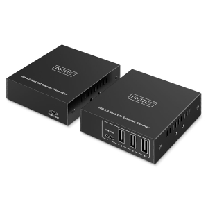 Kabel USB 3.1 Gen1 przedłużacz po skrętce kat. 6A. do 100m 3x USB-A 1x USB-C do 5 Gbps Digitus DA-73121