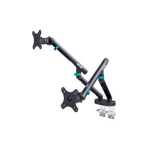 Ramię do monitora LCD ze sprężyną mechaniczną 2x 35" 2x 10kg Digitus DA-90471 czarny