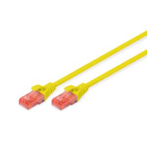 Patch cord UTP kat. 6 0,5m żółty Digitus DK-1612-005/Y