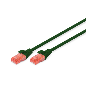 Patch cord U-UTP kat. 6 AWG 26/7 LSOH 0,5m zielony Digitus DK-1617-005/G