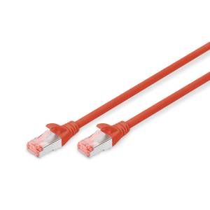 Patch cord S-FTP kat. 6 10,0m czerwony Digitus DK-1644-100/R