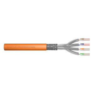Kabel instalacyjny kat.7 S/FTP Dca AWG 23/1 LSOH 1000m pomarańczowy Digitus DK-1743-VH-10