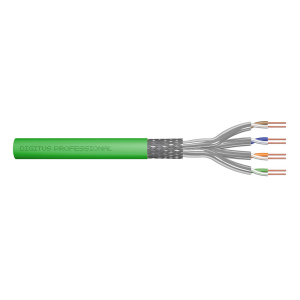 Kabel instalacyjny kat.8.2 S/FTP Dca AWG 22/1 LSOH 100m zielony Digitus DK-1843-VH-1 Kabel instalacyjny kat.8.2 S/FTP Dca AWG 22/1 LSOH 100m zielony Digitus DK-1843-VH-1