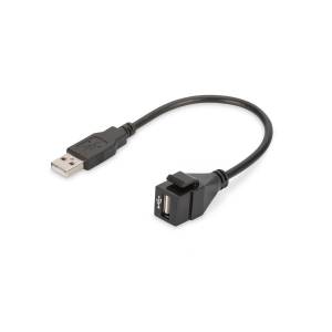 Moduł keystone USB 2.0 łącznik z kablem 12cm Digitus DN-93402