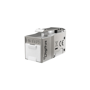 Moduł keystone RJ45 kat. 6 ekranowany beznarzędziowy zaślepka przeciwpyłowa Digitus DN-93623