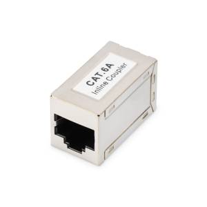 Adapter RJ45/RJ45 przelotka 1:1 kat. 6A ekranowany Digitus DN-93905
