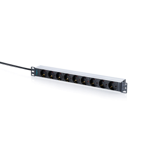 Listwa zasilająca 19" 1U 9-gniazd 2m wtyk unischuko Digitus DN-95444