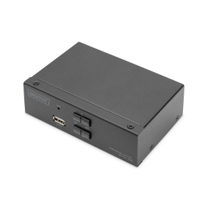 Przełącznik KVM DisplayPort 2-portowy Digitus DS-12851 Przełącznik KVM DisplayPort 2-portowy Digitus DS-12851