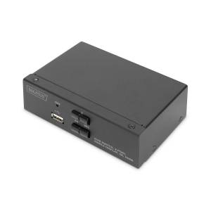 Przełącznik KVM HDMI 4K 2-portowy Digitus DS-12870