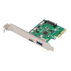 Karta PCI Express USB 3.1 USB-C x1 USB-A x1 Digitus DS-30225