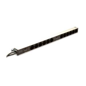Listwa zasilająca 19" 12-gniazd pionowa 2 obwody 2m Digitus DN-95405