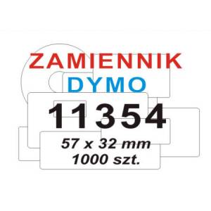 Etykieta Dymo 11354 57 x 32 mm biała uniwersalna zamiennik