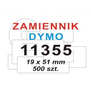 Etykieta Dymo 11355 19 x 51 mm biała uniwersalna zamiennik