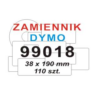 Etykieta Dymo 99018 190 x 38 mm biała na segregator zamiennik