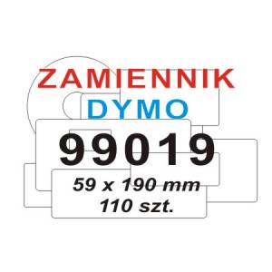 Etykieta Dymo 99019 190 x 59 mm biała na segregator zamiennik