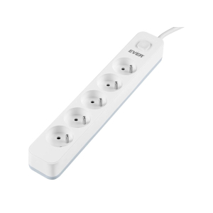 Listwa antyprzepięciowa 5 gniazd EVER Protect 3,0m T/LZ12-PRO030/0000