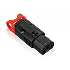 Złącze zasilania C13 IEC LOCK+ rozbieralne IEC-PA130100BK