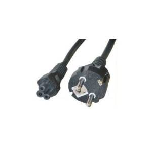 Kabel zasilania notebook 0,75m koniczynka złącze proste AK-440115-008-S
