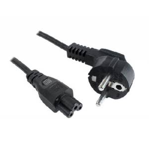 Kabel zasilania notebook 1,8m koniczynka złącze kątowe