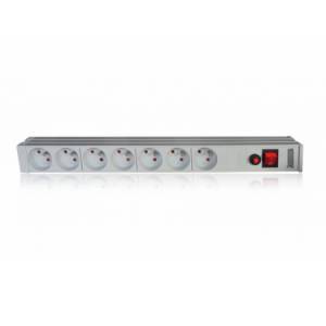 Listwa zasilająca 19" 7-gniazd wyłącznik filtr 2m A-19-STRIP-5-IMP